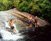 Dare-devils at Granny Burrell Falls