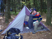 Campsite on the valley floor